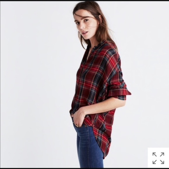 Madewell Red and Green Flannel - Picture 4 of 8
